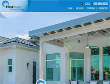 Tablet Screenshot of firstwaterfl.com